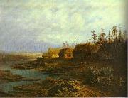 Alexei Savrasov Rafts oil painting artist